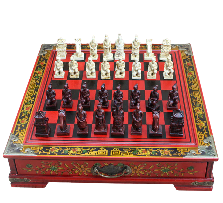 Jeu d'échecs en Terre Cuite