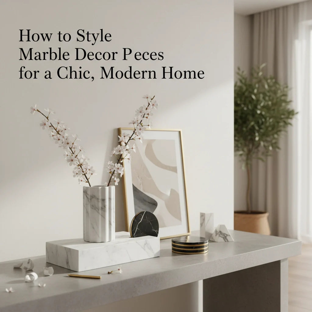 How to Style Marble Decor Pieces for a Chic, Modern Home