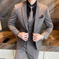 Men's Slim Fit Business Suit 3-Piece Set