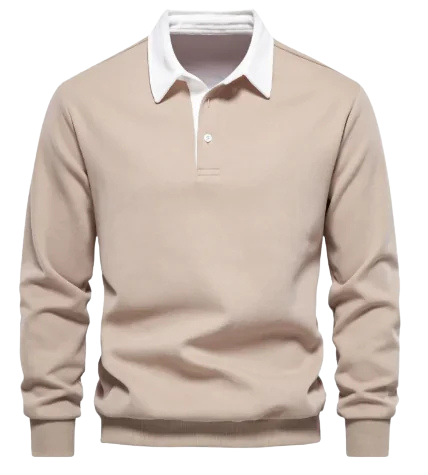 Men's Casual Polo Collar Sweater