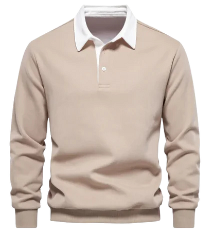 Men's Casual Polo Collar Sweater