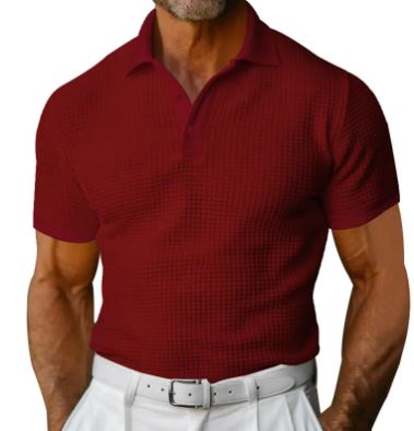Polo Jacquard Slim Fit Homme