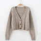Short Cardigan Sweater Top