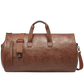 Waterproof Leather Duffle Bag With Adjustable Strap