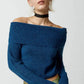 Elegant Off-Shoulder Lapel Top