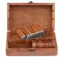 Vintage Letter Stamps with Lockable Wooden Box