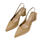 Elegant Women's Slingback Pointed Toe Block Heels