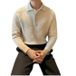Men's Thermal Knit Polo Sweater