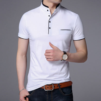 Polo Uni Coton Homme