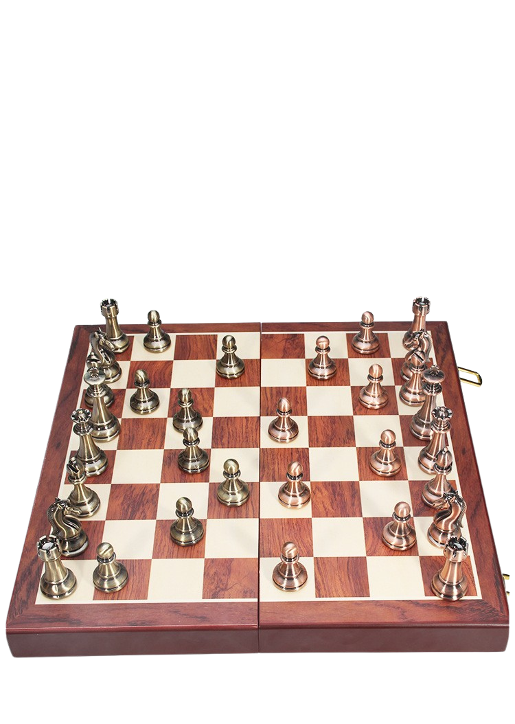 High-Quality Chess Set with Folding Board and Pieces