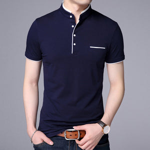 Polo Uni Coton Homme