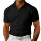 Men's European & American Style Cotton Polo Shirt – Slim Fit, Short Sleeve, Jacquard