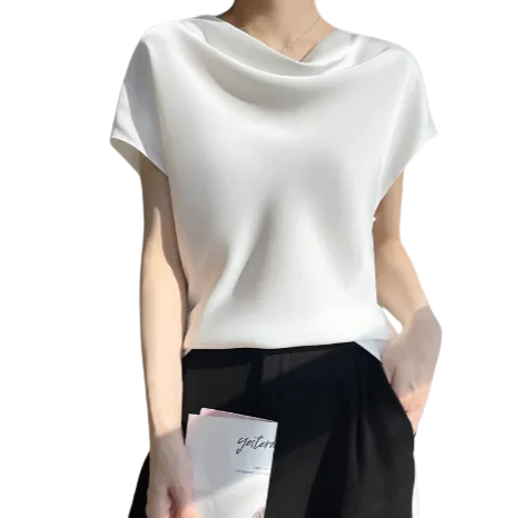 Silk Short-Sleeve Top