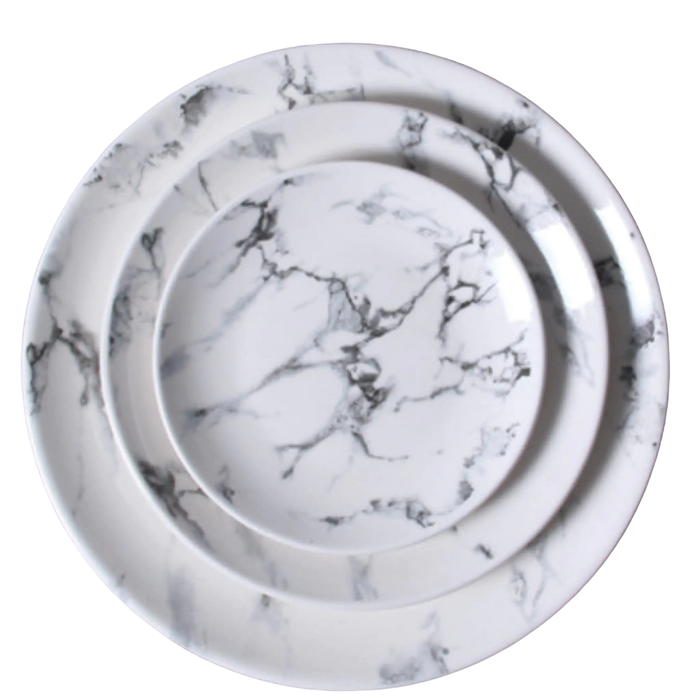 Marble Round Plate 8"