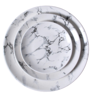 Marble Round Plate 8"