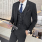 Men's Slim Fit Business Suit 3-Piece Set