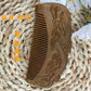 Vintage Green Sandalwood Carved Combs