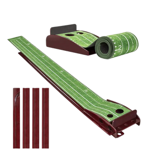 Velvet Mahogany Indoor Golf Putting Trainer