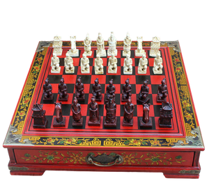 Jeu d'échecs en Terre Cuite