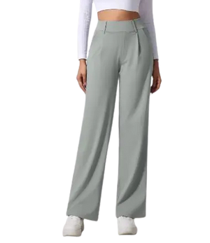 Women's Outdoor Sports & Casual Wide-Leg Suit Pants with Pockets