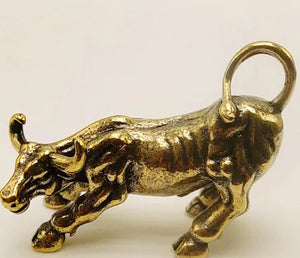 Brass Retro Mini Bull Figurine