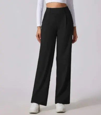 Women's Outdoor Sports & Casual Wide-Leg Suit Pants with Pockets