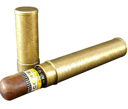 Retro Copper Humidor Cylinder
