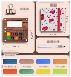 Mini Watercolor Painting Set