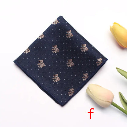 Striped Floral Pocket Square