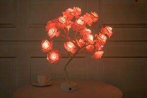 LED Rose Flower Lamp - Nordic Decorative Table Light