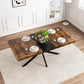Retro Rectangular Stretch Dining Table