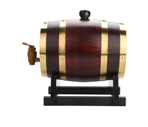 Vintage Oak Wooden Wine Barrel