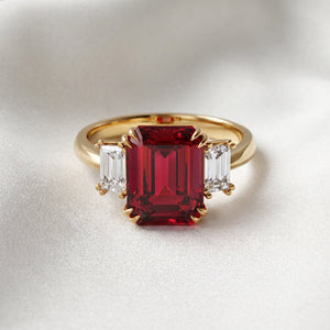 Bague Rubis & Diamants Or
