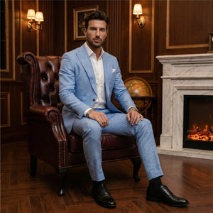 Costume Lin Homme Deux Pieces