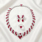 Parure Rubis Or Blanc