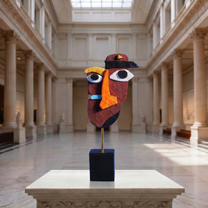 Sculpture Visage Abstrait
