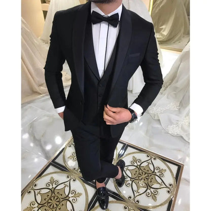 Men's Suit Three Piece Business Suit