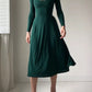 Women Elegant Long Sleeves Dress