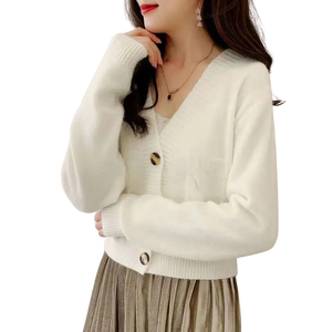 Short Cardigan Sweater Top