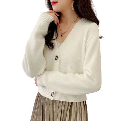 Short Cardigan Sweater Top