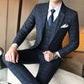 2018 Men's Business Casual Plaid Suit Set