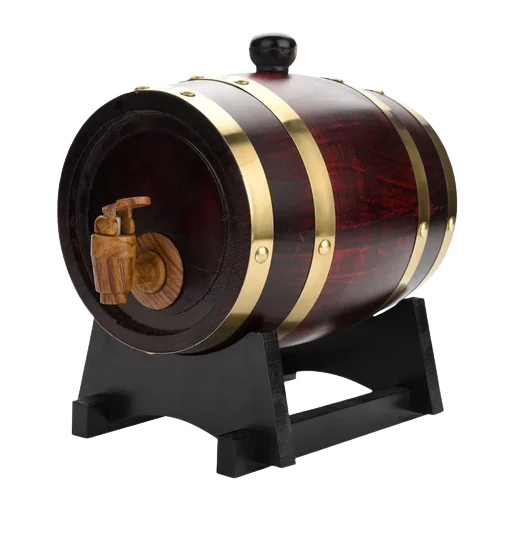 Vintage Oak Wooden Wine Barrel