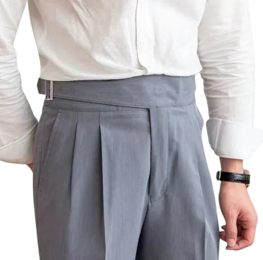 Men's Belt Skinny Casual Suit Pants