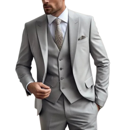 Classic Men's 3-Piece Slim Fit Suit