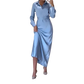 Mercerizing Polo Collar Dress