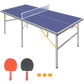 6ft Mid-Size Table Tennis Table