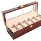 Wooden Vintage Watch Box with Display Window (Five Slots)
