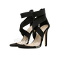 Transparent Strap High Heels with Elastic Bands