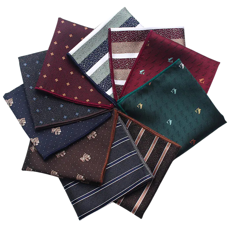 Striped Floral Pocket Square