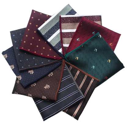 Striped Floral Pocket Square